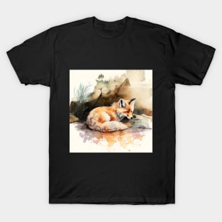 Cute Watercolor Fox T-Shirt